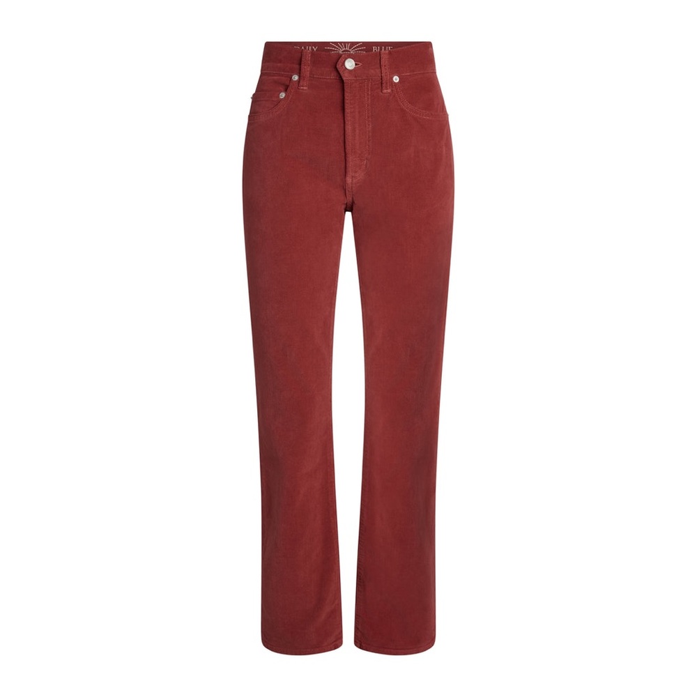 NWT Daily Blue by AG Manya Velvet Jeans Womens Size 31 Ruby Straight Leg Pockets